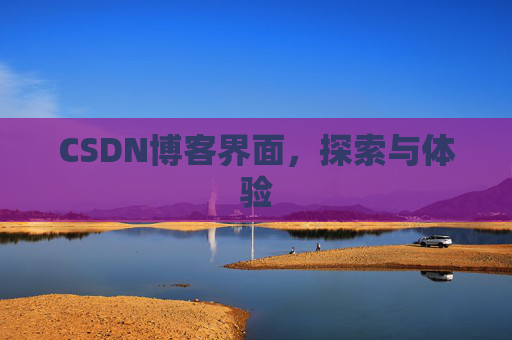 CSDN博客界面，探索与体验
